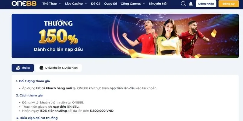 Những lưu ý khi tham gia và nhận khuyến mãi tại ONE88