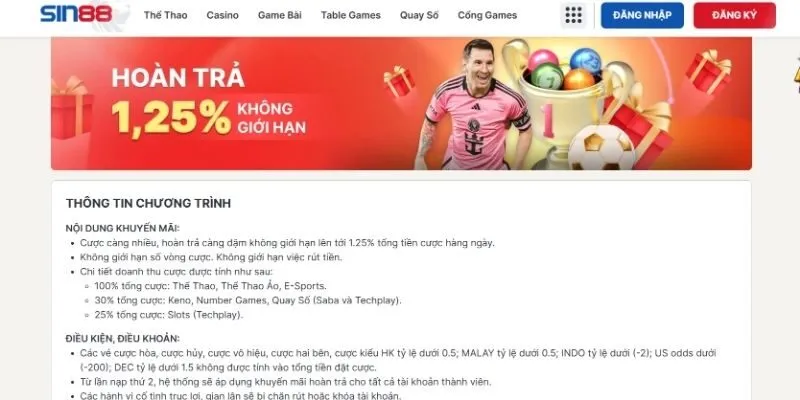 Những lưu ý khi tham gia nhận khuyến mãi tại SIN88